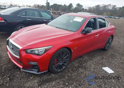 2018 Infiniti Q50 3.0T Red Sport 400 from USA, damaged, VIN JN1FV7AR9JM481607